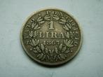Italiaanse Staten - KERKSTAAT.  1 Lira - 1867, Verzenden, Italië, Losse munt, Zilver