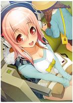 SUPER SONICO kawaii Anime Grote Manga Poster, Verzamelen, Ophalen of Verzenden, Kuifje, Nieuw, Beeldje of Figuurtje