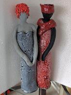 Mooi stel van geglazuurde klei, Hobby en Vrije tijd, Ophalen of Verzenden