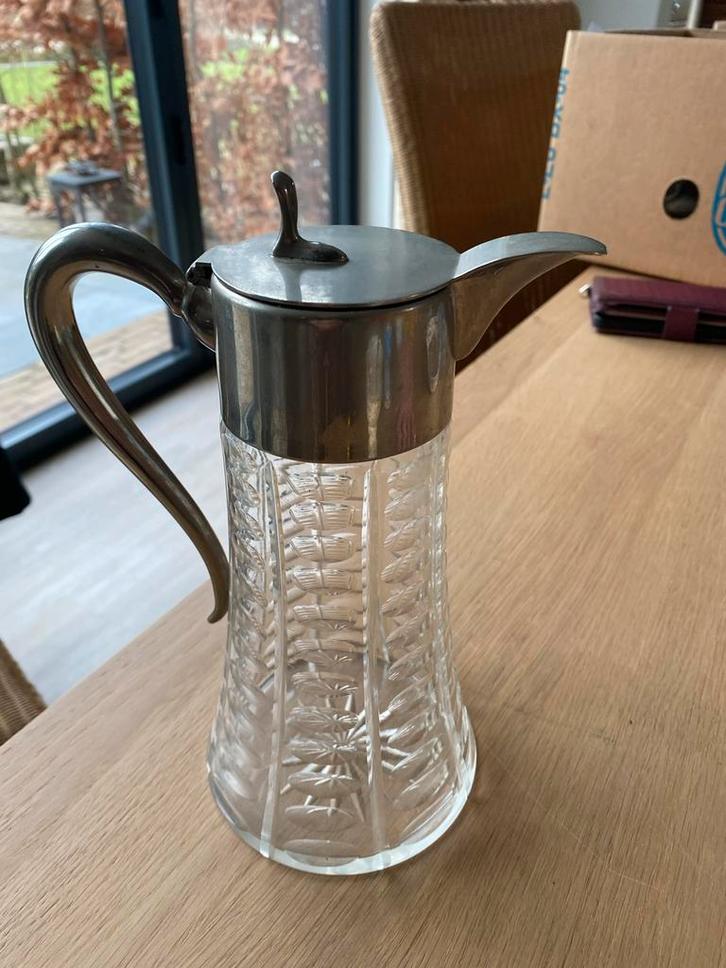 Vintage Claretkan / Wijnkan / Waterkan, Antiek en Kunst, Antiek | Glas en Kristal, Ophalen of Verzenden