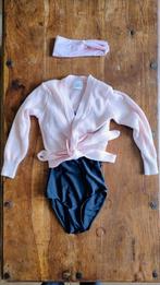 Ballet vestje (roze) en balletpakje zwart maat 122/128, Sport en Fitness, Ballet, Ophalen of Verzenden, Gebruikt, Kleding