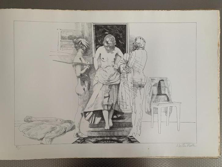 Walter Nobbe - lithografie, Antiek en Kunst, Kunst | Litho's en Zeefdrukken, Ophalen of Verzenden