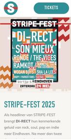 2 tickets voor de Stripe Fest op 24 mei, Tickets en Kaartjes, Twee personen