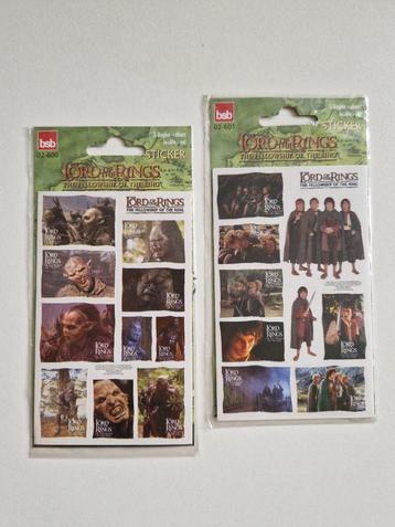 oude stickervellen Lord of the Rings beschikbaar voor biedingen