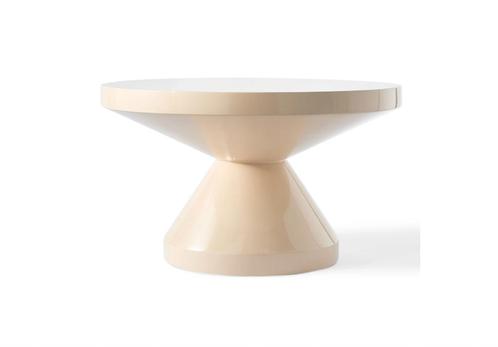 POLSPOTTEN Zig Zag Salontafel Beige | Van €650, nu, Huis en Inrichting, Tafels | Salontafels, Nieuw, Minder dan 50 cm, 50 tot 100 cm