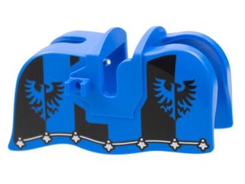 Lego Castle Zadel Horse Barding, Smooth Edge with Black Falc beschikbaar voor biedingen
