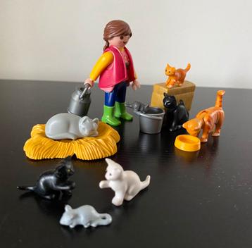 Playmobil bonte katten familie beschikbaar voor biedingen