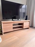 Tv meubel, Huis en Inrichting, Kasten | Televisiemeubels, Ophalen, 100 tot 150 cm, Eikenhout, Zo goed als nieuw