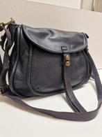 Donkerblauwe leren tas. Made in Italy, Overige merken, Gebruikt, Blauw, Ophalen of Verzenden