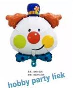 24 delige set Clown ballonnen nr C170, Ophalen of Verzenden, Nieuw, Versiering, Verjaardag
