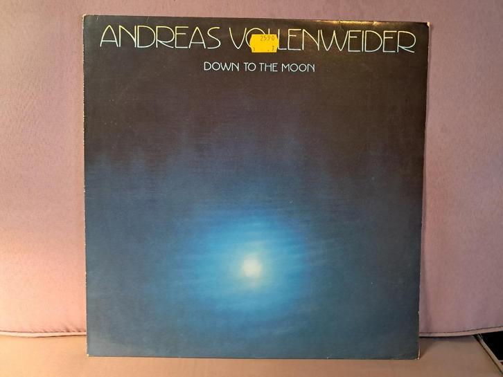 lp. andreas vollenweider. down to the moon. ex+/M-, Cd's en Dvd's, Vinyl | Pop, 12 inch, Ophalen of Verzenden