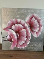 Prachtig schilderij 80x80 cm, Ophalen of Verzenden, Zo goed als nieuw, Schilderij, 75 tot 100 cm