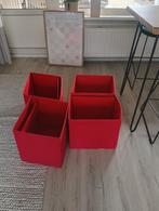 kallax dröna bakken  - 4 stuks rood, Overige materialen, Minder dan 50 cm, Gebruikt, Minder dan 50 cm