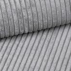 Slaapbank Karlo Ribstof Grijs Hoekbank 3-zits + opbergruimte, Huis en Inrichting, Banken | Complete zithoeken, Ophalen of Verzenden