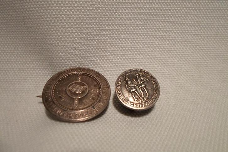 Pin & Broche Zilver Gereformeerd, Sieraden, Tassen en Uiterlijk, Antieke sieraden, Broche, Zilver, Ophalen of Verzenden