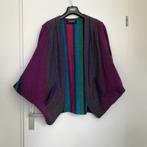 Skorpi handgeweven jasje one size, Kleding | Dames, Verzenden, Zo goed als nieuw, Blauw