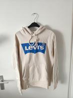 Levi's crème hoodie met capuchon en blauw logo maat xs als n, Ophalen of Verzenden, Zo goed als nieuw, Maat 34 (XS) of kleiner