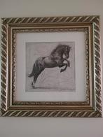 Mooie lijst met prachtige tekening van een paard, Ophalen of Verzenden