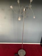 Moderne Vloerlamp met Glazen Kappen, Huis en Inrichting, Lampen | Vloerlampen, Ophalen, Gebruikt, Metaal, 150 tot 200 cm
