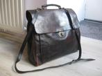 Julviezar royale oude bruin leren tas retro vintage, Sieraden, Tassen en Uiterlijk, Tassen | Damestassen, Ophalen of Verzenden