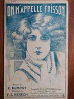 Frisson - chanson, Muziek en Instrumenten, Bladmuziek, Verzenden, Gebruikt, Artiest of Componist, Populair