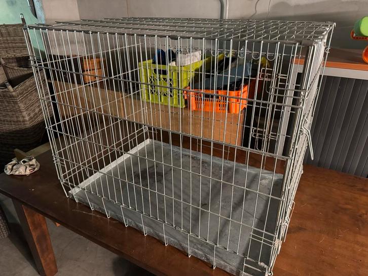 Metalen draadkooi / bench te koop, Dieren en Toebehoren, Hondenbenches, Gebruikt, Ophalen