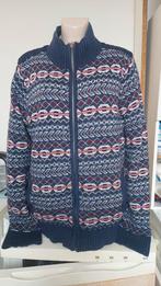 Noorse wollen vest met rits, Kleding | Dames, Truien en Vesten, Maat 38/40 (M), Blauw, Ophalen of Verzenden, Onbekend