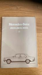 Mercedes W123 Diesel prospectus, Ophalen of Verzenden