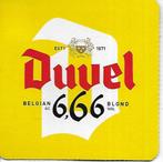 Duvel 6,66 % bierviltje, Verzamelen, Ophalen of Verzenden, Zo goed als nieuw, Viltje(s), Duvel