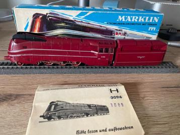 Märklin 3089 - DEFECT - Stroomlijn loc BR 03 1055 in OVP beschikbaar voor biedingen
