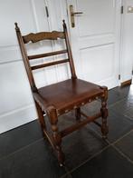 Antieke houten eettafel met 6 stoelen, Huis en Inrichting, Tafels | Eettafels, Gebruikt, 100 tot 150 cm, Eikenhout, Vijf personen of meer