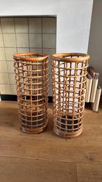 Vintage paraplubak 2x (of wasmand.. of sjaals etc), Ophalen of Verzenden, Gebruikt, Hout