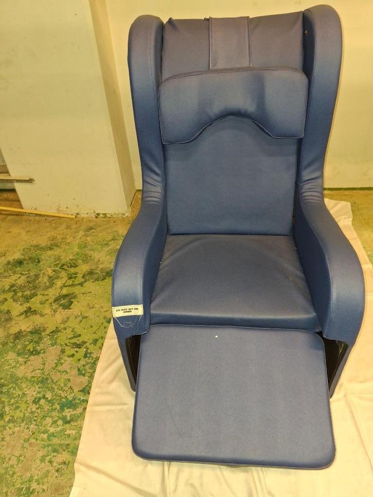 Sta op stoel, Huis en Inrichting, Stoelen, Gebruikt, Eén, Kunststof, Metaal, Blauw, Ophalen