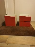 2x lade set inzet Rood voor in kallax vakkenkast ikea, Huis en Inrichting, Kasten | Ladekasten, Ophalen, Minder dan 50 cm, 1 of 2 laden
