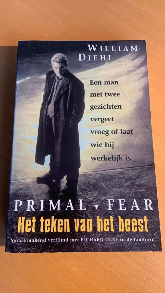 William Diehl - Het teken van het beest - Primal fear, Ophalen of Verzenden