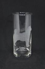Shiba Inu Silhouette - Gegraveerd Glas, Glas of Glazen, Nieuw, Ophalen of Verzenden, Glas