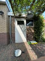 Chrome booglamp - vloerlamp - 195 cm., Huis en Inrichting, Lampen | Vloerlampen, Ophalen, Gebruikt, Metaal, 150 tot 200 cm