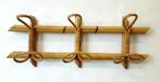 Vintage rotan wandkapstok bamboe kapstok, Wandkapstok, Gebruikt, Ophalen of Verzenden, Minder dan 100 cm