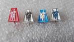 4 verschillende kleuren speldjes fanfare, Verzamelen, Speldjes, Pins en Buttons, Ophalen of Verzenden, Zo goed als nieuw, Overige onderwerpen