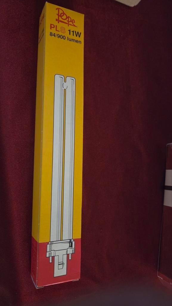 Pope PLS 11W Spaarlamp - Nieuw in doos, Huis en Inrichting, Lampen | Losse lampen, Nieuw, Spaarlamp, Minder dan 30 watt, Bipin of Steekvoet