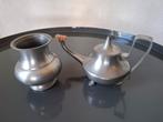 Tinnen schenkkan en suikerpotje, Antiek en Kunst, Ophalen of Verzenden