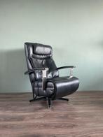 Mooie zwarte prominent stockholm relax fauteuil elektrisch, Huis en Inrichting, Fauteuils, Ophalen, Minder dan 75 cm, Zo goed als nieuw
