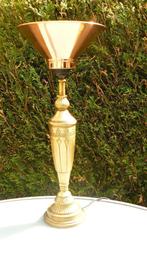 mooie bronzen koperen tafellamp, Huis en Inrichting, Lampen | Tafellampen, Ophalen of Verzenden, Minder dan 50 cm