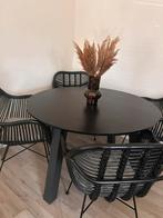 Rieten stoelen, Huis en Inrichting, Stoelen, Ophalen, Zwart, Twee
