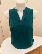 H&M | Maat XS | mooie mouwloze donkergroene blouse, H&M, Ophalen of Verzenden, Zo goed als nieuw, Zonder mouw