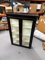 Nordal vitrinekast glas hout, Ophalen, 50 tot 100 cm, 25 tot 50 cm, Glas