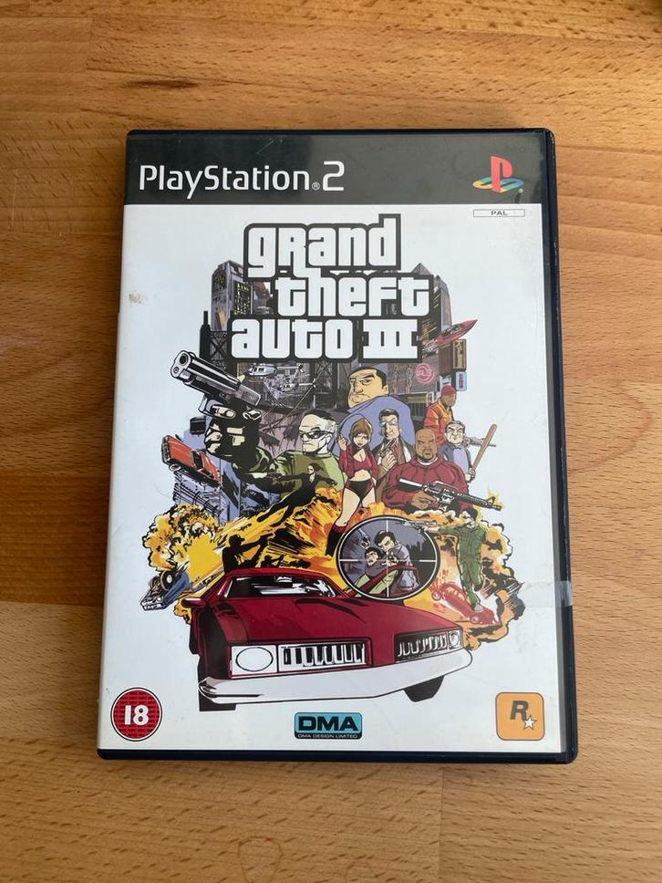 GTA 3 PS2 - Compleet met boekje en poster!, Spelcomputers en Games, Games | Sony PlayStation 2, Gebruikt, Avontuur en Actie, 1 speler