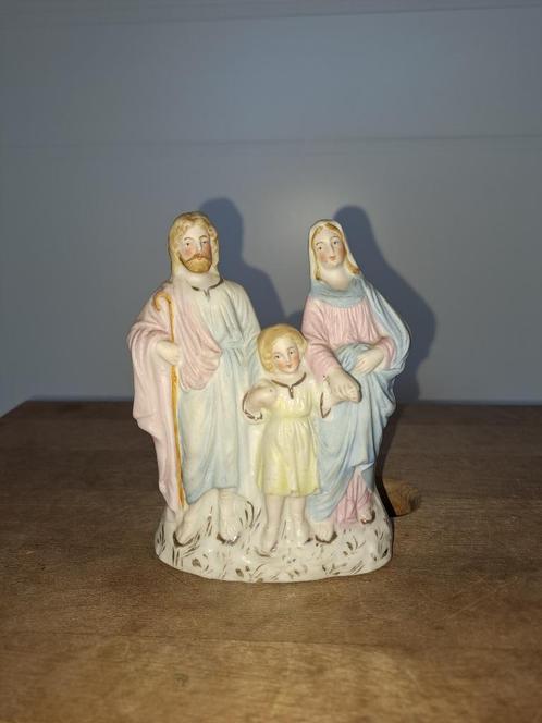 Beeldje Maria, Jozef en Jezus. De Heilige familie, Antiek en Kunst, Antiek | Religie, Ophalen of Verzenden