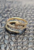 Prachtige 14 karaat spijker gouden ring flexibel