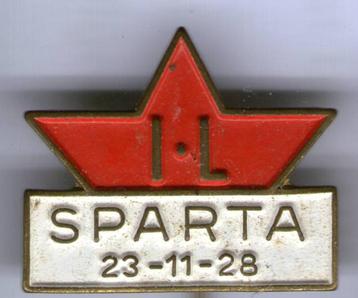 IL Sparta 23-11-28 zilverkl. voetbal club speldje ( Z_049 ) beschikbaar voor biedingen